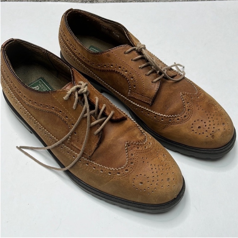 G.H. Bass Oxford Lace Up Shoes Cognac Brown Size 11.5